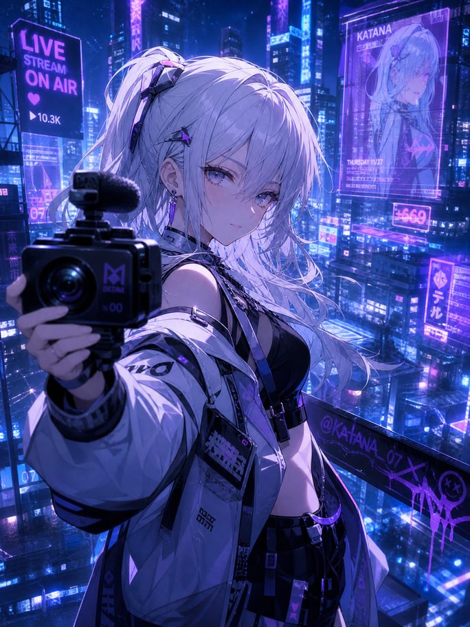 少妇动漫直播-银发少女创作直播间